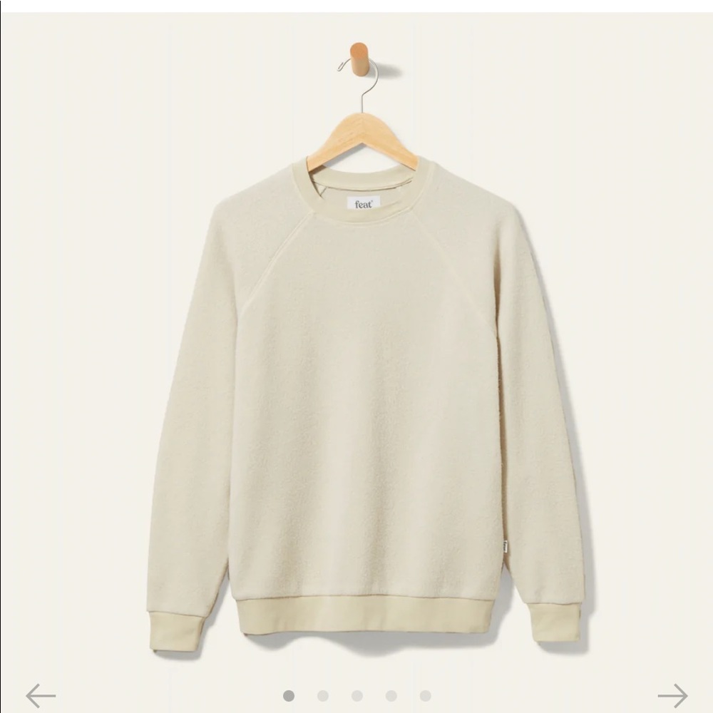 Feat clothing oatmilk crew neck sweatshirt
